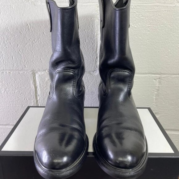 Red Wing Pecos Black Leather Boots Pull On Men's Size 11 D Made In USA - Picture 1 of 11